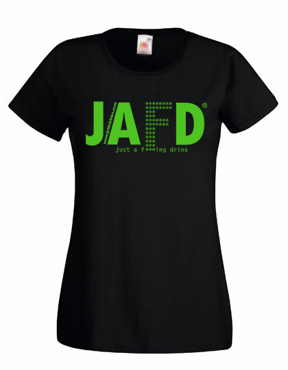 JAFD / Just a f***ing drink - Rock Edition, Girl-Shirt Back-Cut [black]