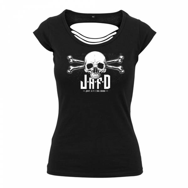 JAFD / Just a f***ing drink - Rock Edition, Girl-Shirt Back-Cut [black]